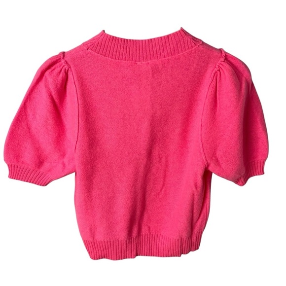 Free People Staycation Cashmere Sweater Pink Size XS Short Sleeve OB1626664 - Picture 4 of 8